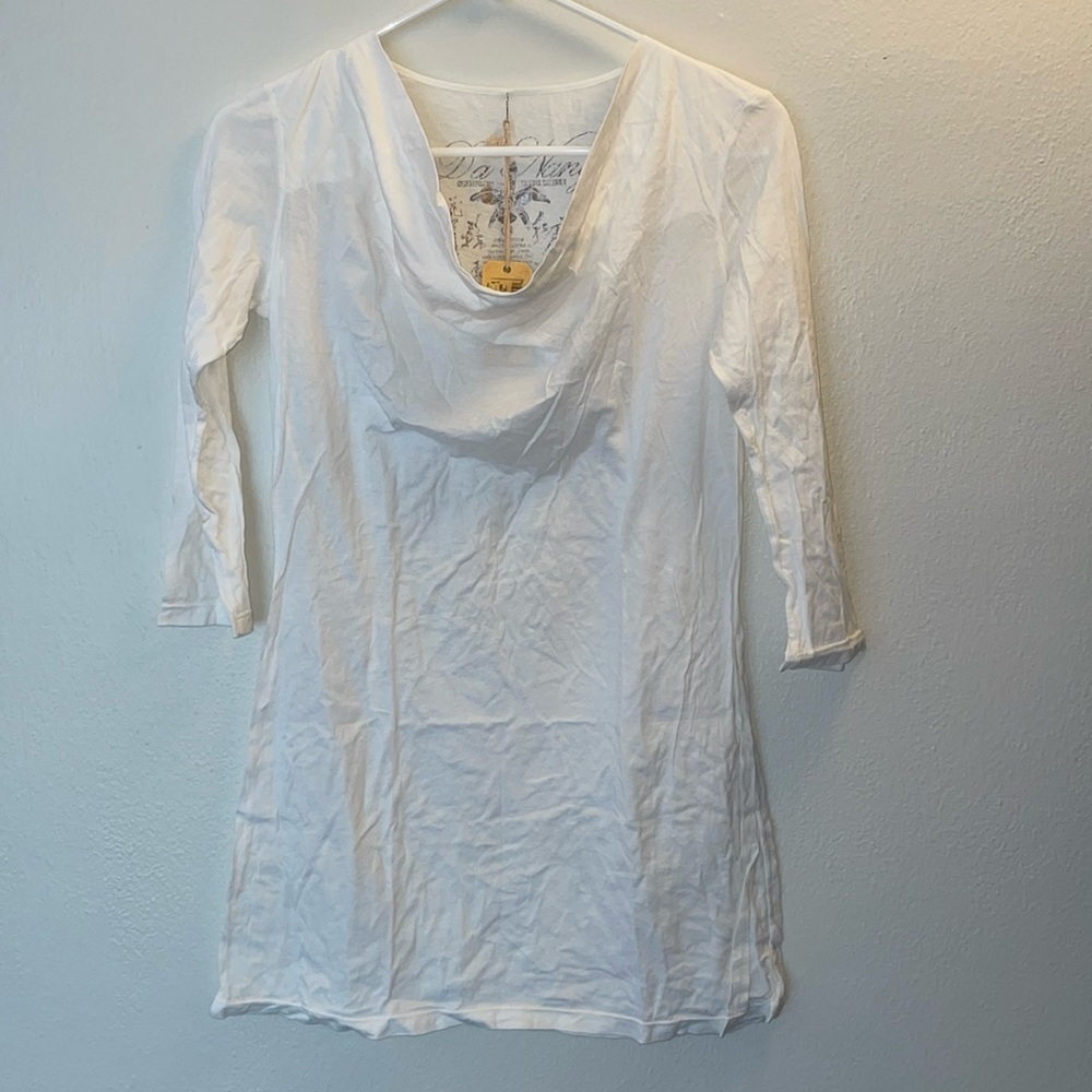 Da-Nang Cowl Neck T-Shirt - Sz XS